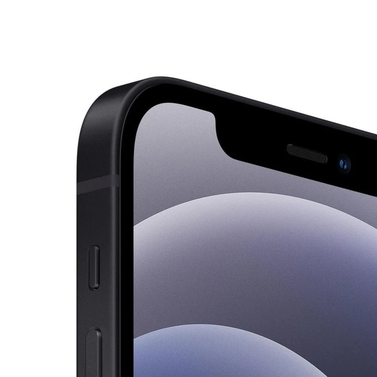 Refurbished Apple iPhone 12 A2172 (Fully Unlocked) 64GB Black (Grade A) w/ Pre-Installed Tempered Glass