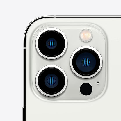 Refurbished Apple iPhone 13 Pro A2483 (Fully Unlocked) 128GB Silver (Grade A) w/ Wireless Earbuds