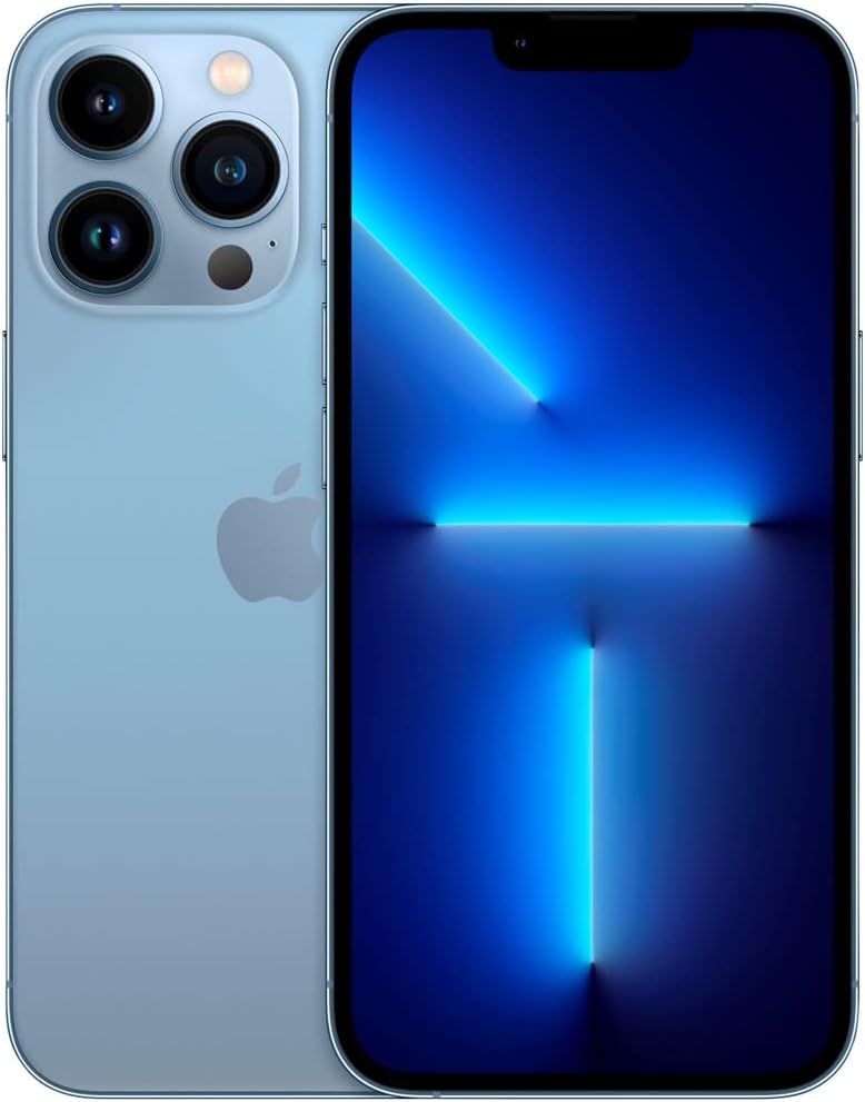 Refurbished Apple iPhone 13 Pro A2483 (Fully Unlocked) 256GB Sierra Blue w/ Wireless Earbuds