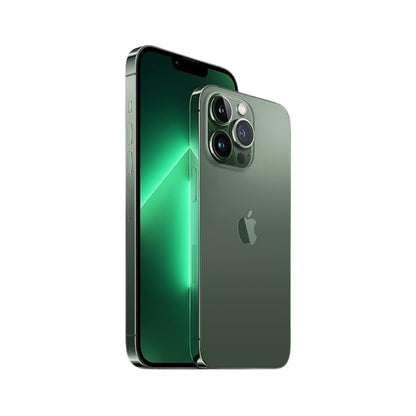 Refurbished Apple iPhone 13 Pro A2483 (Fully Unlocked) 512GB Apline Green Bundle with Pre-Installed Tempered Glass (Grade A+)