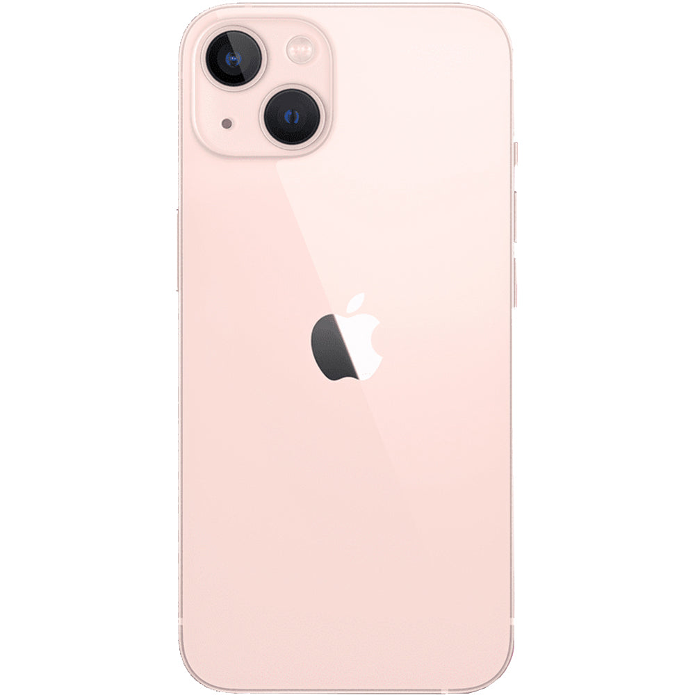 Refurbished Apple iPhone 13 A2482 (Fully Unlocked) 256GB Pink (Grade A) Bundle with Pre-Installed Tempered Glass and Bluetooth Earbuds