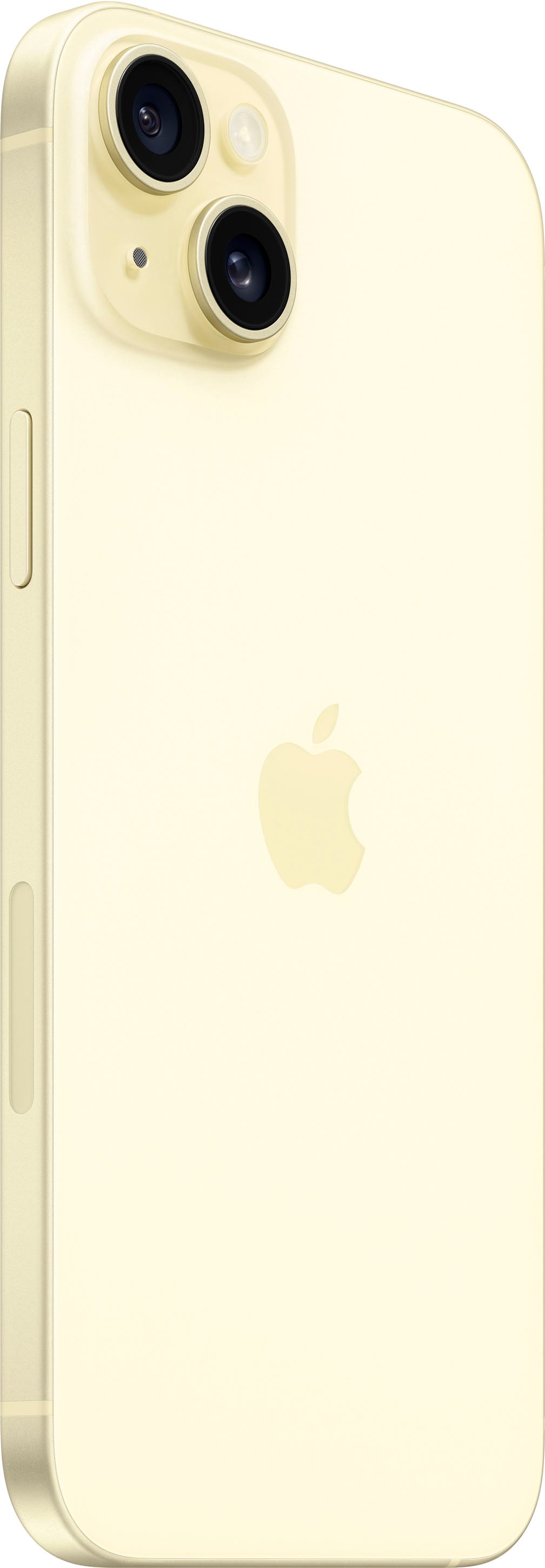 Refurbished Apple iPhone 15 Plus A2847 (Fully Unlocked) 128GB Yellow (Grade A+) Bundle with Pre-Installed Tempered Glass and Bluetooth Earbuds