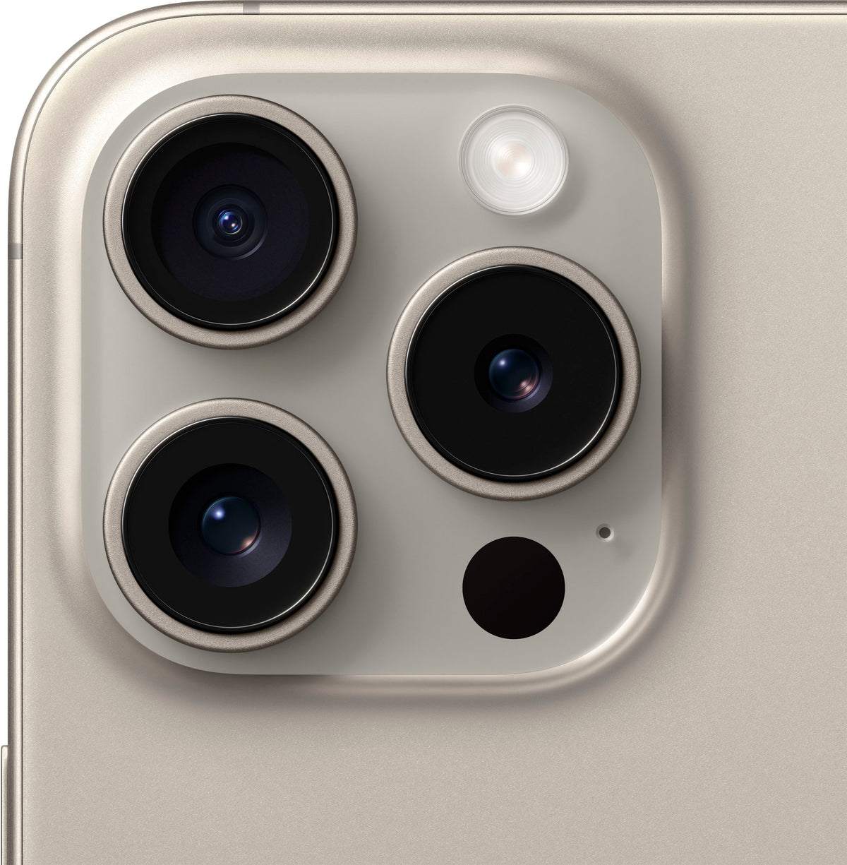 Refurbished Apple iPhone 15 Pro A2848 (Fully Unlocked) 128GB Natural Titanium (Grade A) w/ Wireless Earbuds