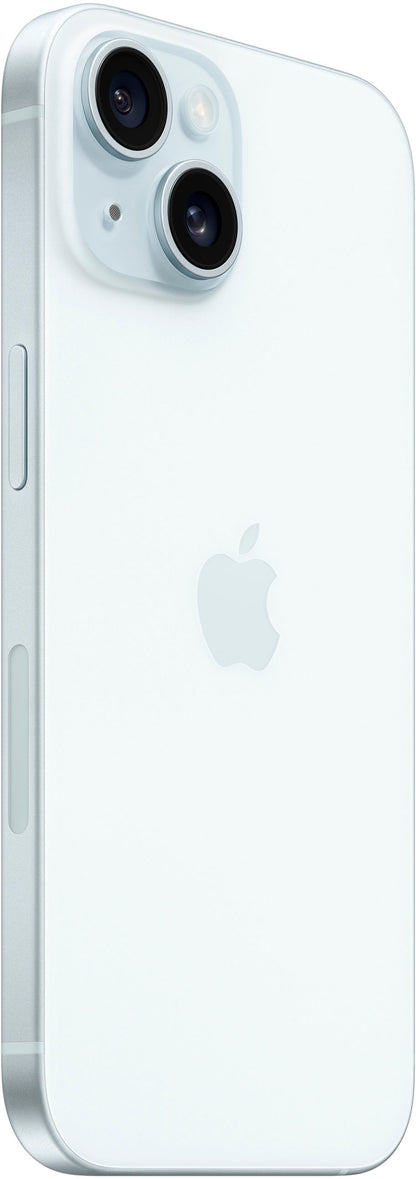 Refurbished Apple iPhone 15 A2846 (Fully Unlocked) 128GB Blue (Grade A) w/ Pre-Installed Tempered Glass