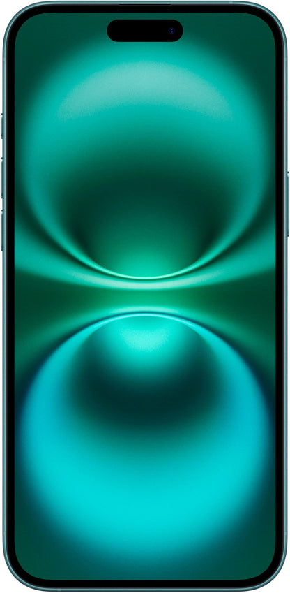 Refurbished Apple iPhone 16 Plus A3082 (Fully Unlocked) 128GB Teal (Grade A+) w/ Wireless Earbuds