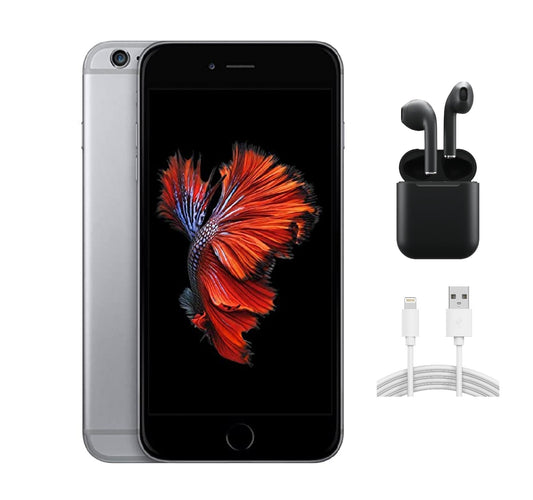 Refurbished Apple iPhone 6s Plus A1687 (Fully Unlocked) 32GB Space Gray (Grade A+)w/ Wireless Earbuds