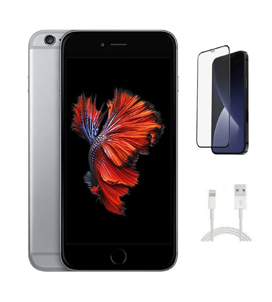 Refurbished Apple iPhone 6s Plus A1687 (Fully Unlocked) 32GB Space Gray (Grade A+) w/ Pre-Installed Tempered Glass