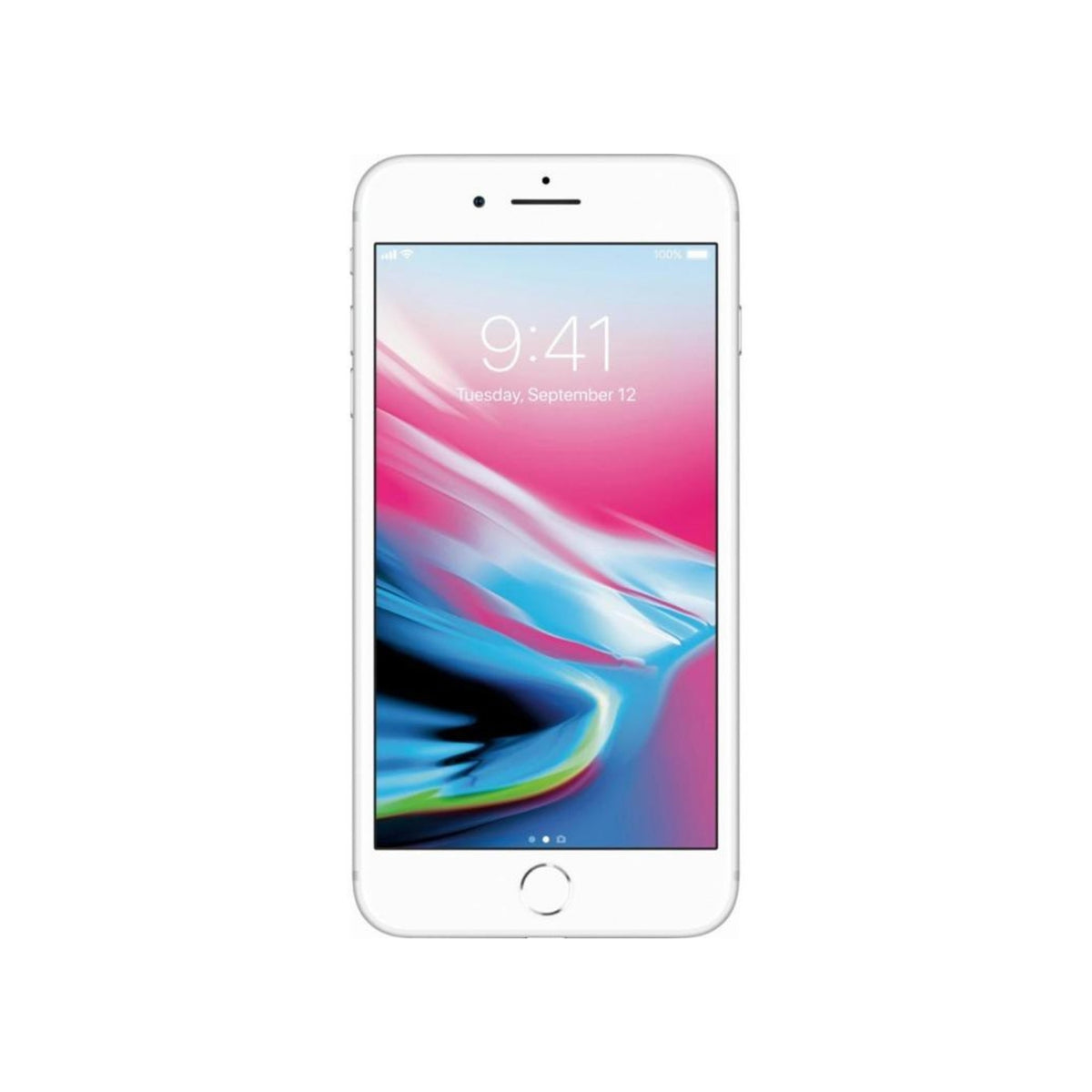 Restored iPhone 8 Plus (Fully Unlocked) 64GB Silver, with Wireless Earbuds (Refurbished)