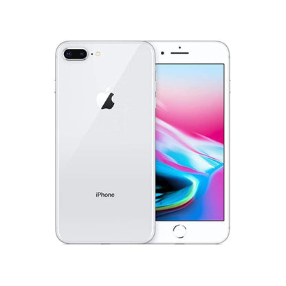 Restored iPhone 8 Plus (Fully Unlocked) 64GB Silver, with Wireless Earbuds (Refurbished)