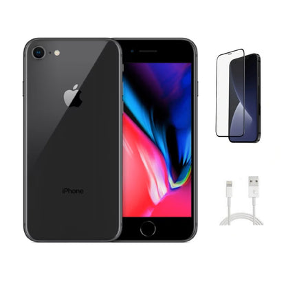 Refurbished Apple iPhone 8 A1905 (AT&T Only) 64GB Space Gray (Grade A+) w/ Pre-Installed Tempered Glass