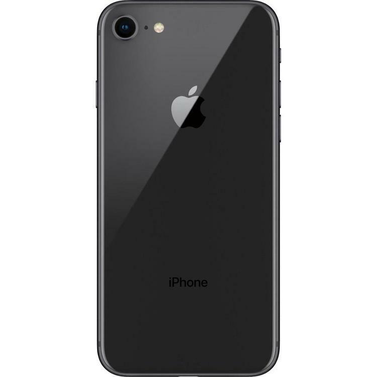 Refurbished Apple iPhone 8 A1863 (Fully Unlocked) 64GB Space Gray (Grade A) w/ Clear Phone Case
