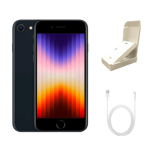 Refurbished Apple iPhone SE (3rd Gen) A2595 (Fully Unlocked) 64GB Midnight (Grade A) w/ Gift Box