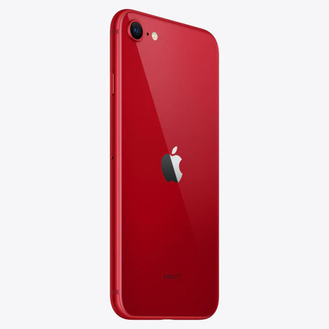 Refurbished Apple iPhone SE (3rd Gen) A2595 (Fully Unlocked) 64GB Red (Grade A) w/ Gift Box