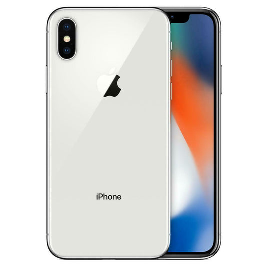 Refurbished Apple iPhone XS Max A1921 (Fully Unlocked) 256GB Silver (Grade A+) w/ Clear Phone Case