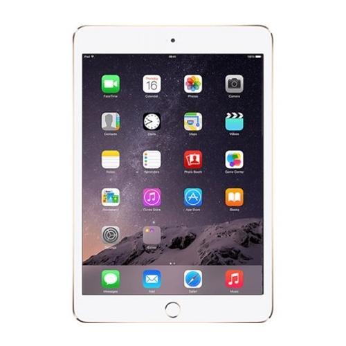 Refurbished Apple iPad Mini 3 A1600 (WiFi + Cellular Unlocked) 16GB Gold (Grade A+) w/ Pre-Installed Tempered Glass