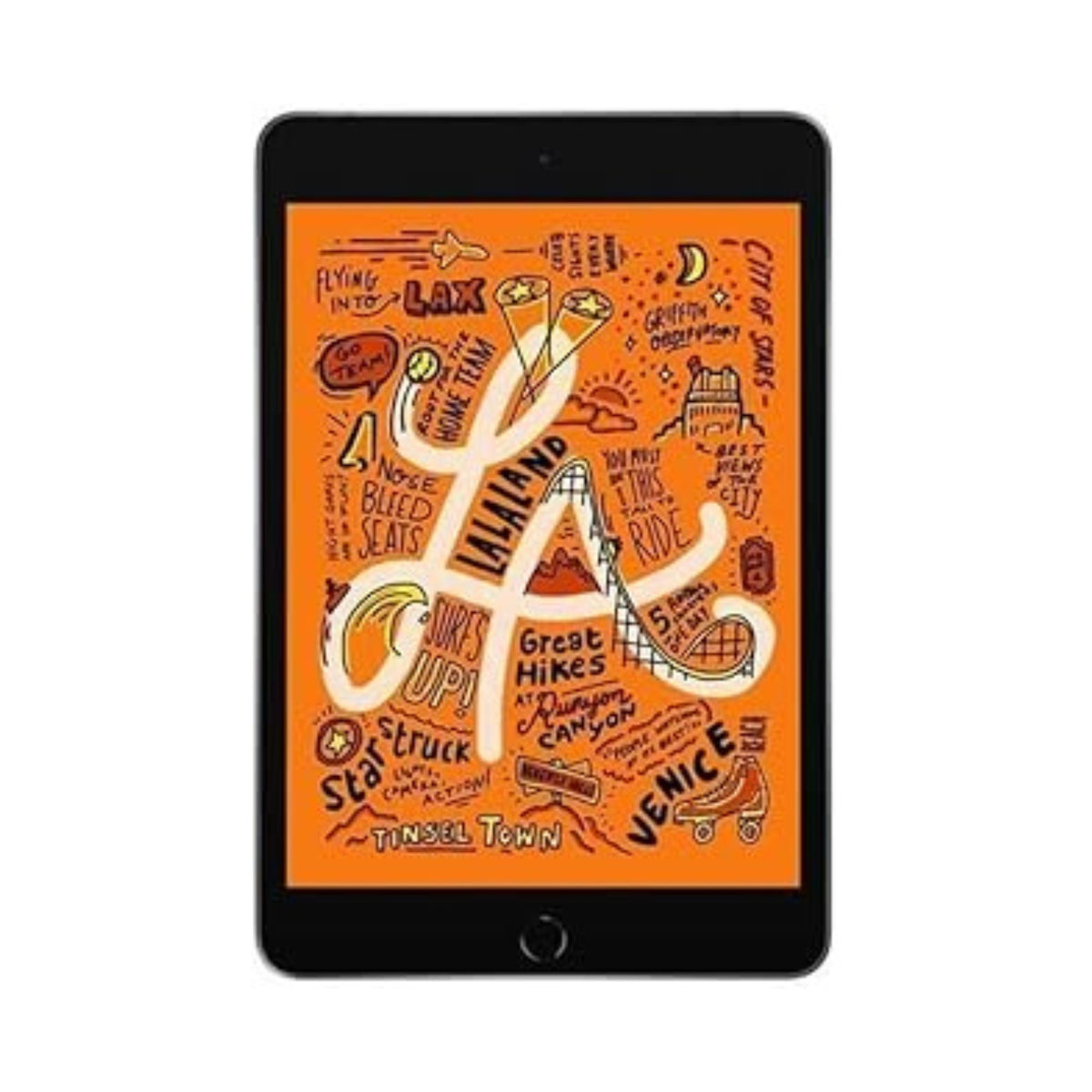 Refurbished Apple iPad Mini 5 A2126 (WiFi + Cellular Unlocked) 64GB Space Gray (Grade A) w/ Pre-Installed Tempered Glass