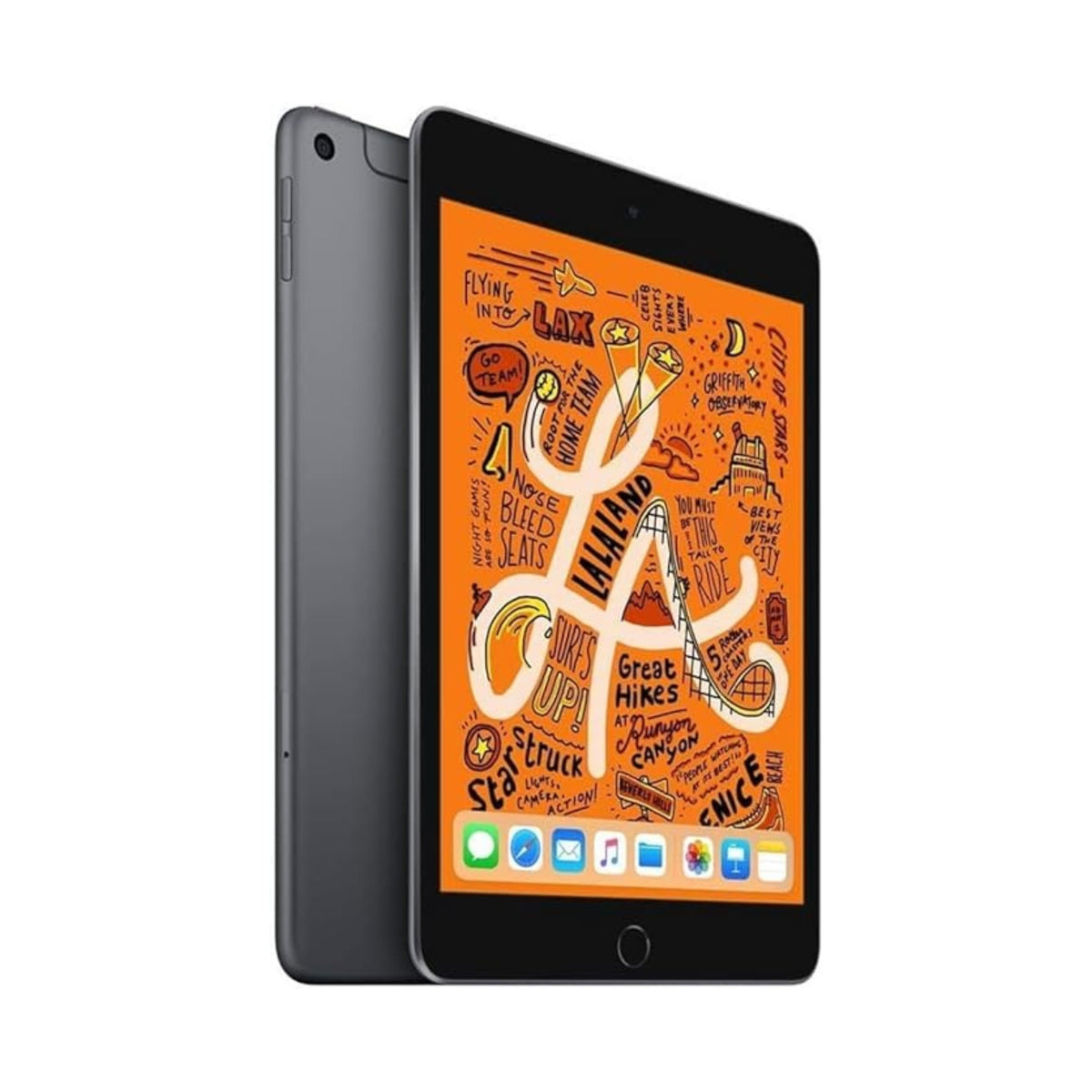 Refurbished Apple iPad Mini 5 A2126 (WiFi + Cellular Unlocked) 64GB Space Gray (Grade A) w/ Pre-Installed Tempered Glass