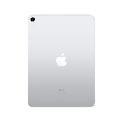 Refurbished Apple iPad Pro 11 (2018) A2013 (WiFi + Cellular Unlocked) 64GB Silver (Grade A+) w/ Pre-Installed Tempered Glass