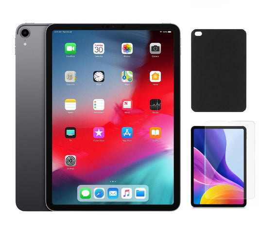 Refurbished Apple iPad Pro 11" (2018) A1980 (WiFi) 1TB Space Gray (Grade A)with Case & Tempered Glass Screen Protector