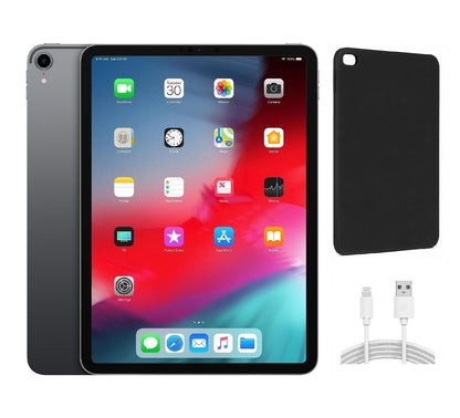 Refurbished Apple iPad Pro 11" (2018) A1980 (WiFi) 256GB Space Gray (Grade B) Bundle with Case