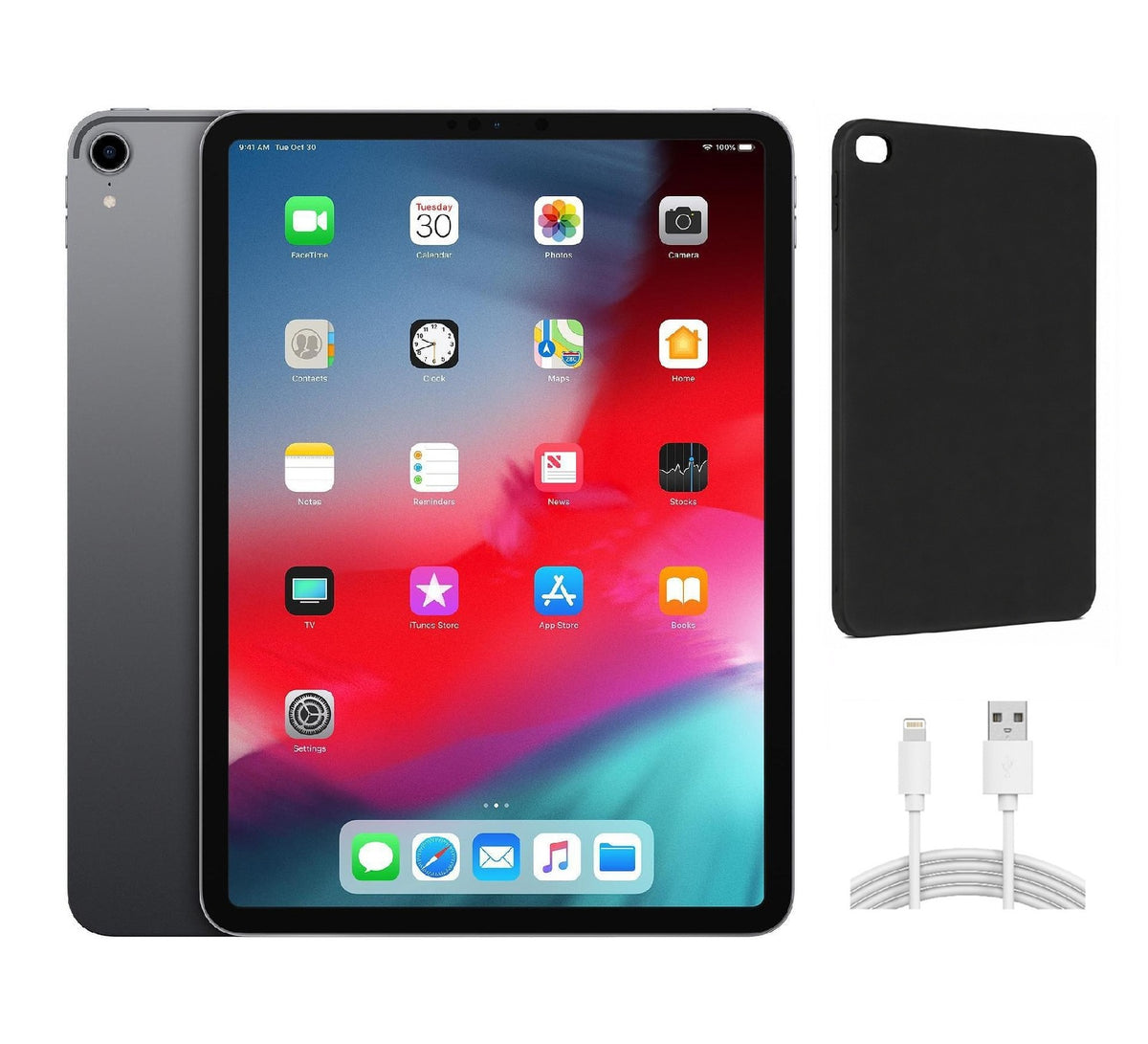 Refurbished Apple iPad Pro 11" (2018) A1980 (WiFi) 512GB Space Gray (Grade A) Bundle with Case