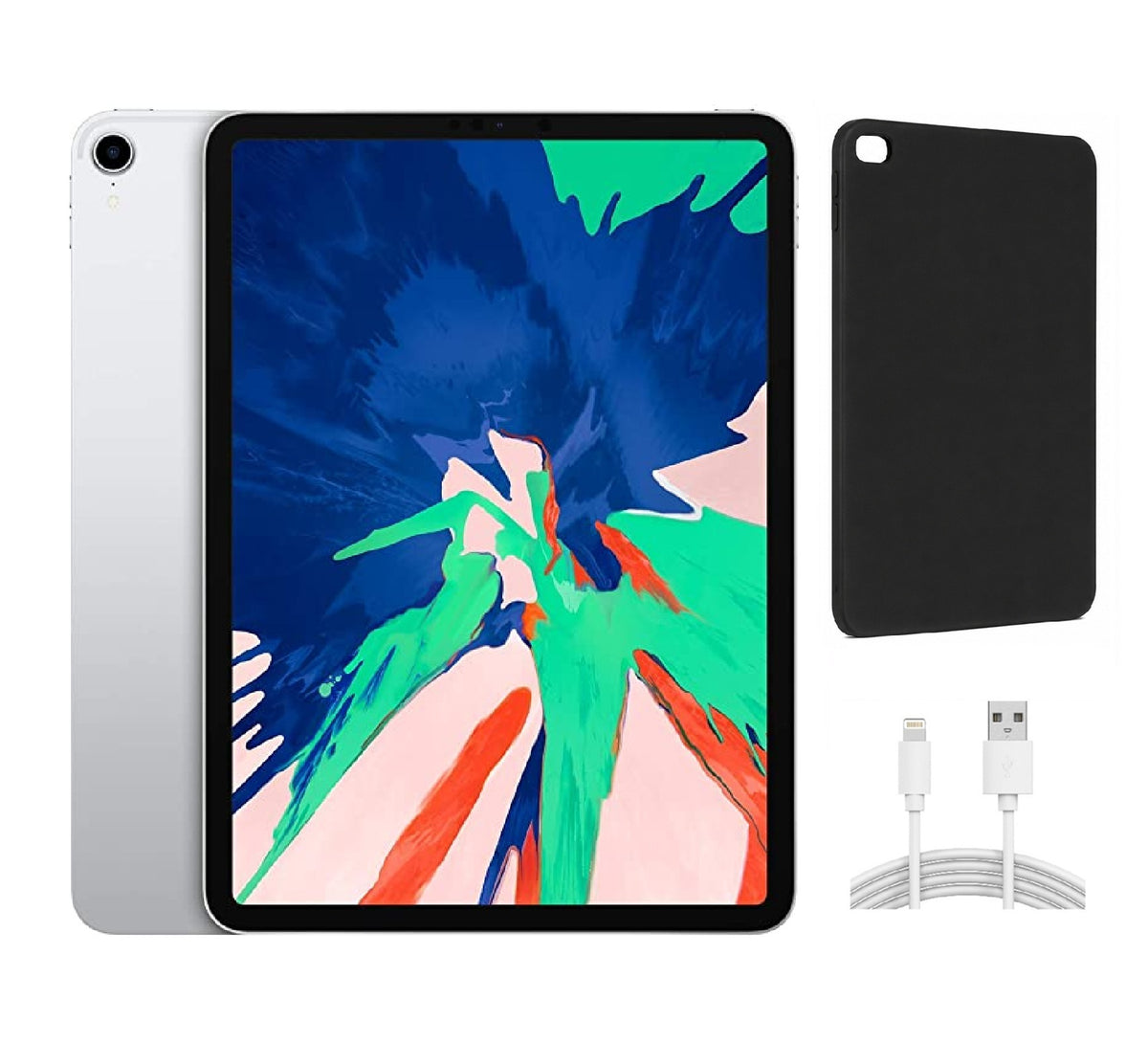 Refurbished Apple iPad Pro 11" (2018) A1980 (WiFi) 64GB Silver (Grade A) Bundle with Case