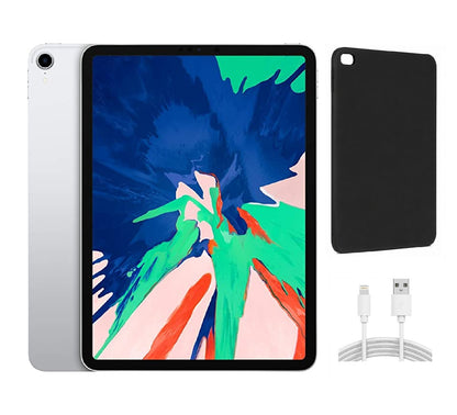Refurbished Apple iPad Pro 11" (2018) A1980 (WiFi) 64GB Silver (Grade A) Bundle with Case