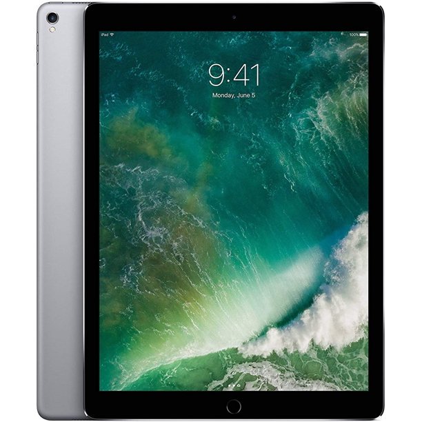 Refurbished Apple iPad Pro 12.9" (1st Gen) A1584 (WiFi) 128GB Space Gray (Grade A+) w/ Wireless Earbuds