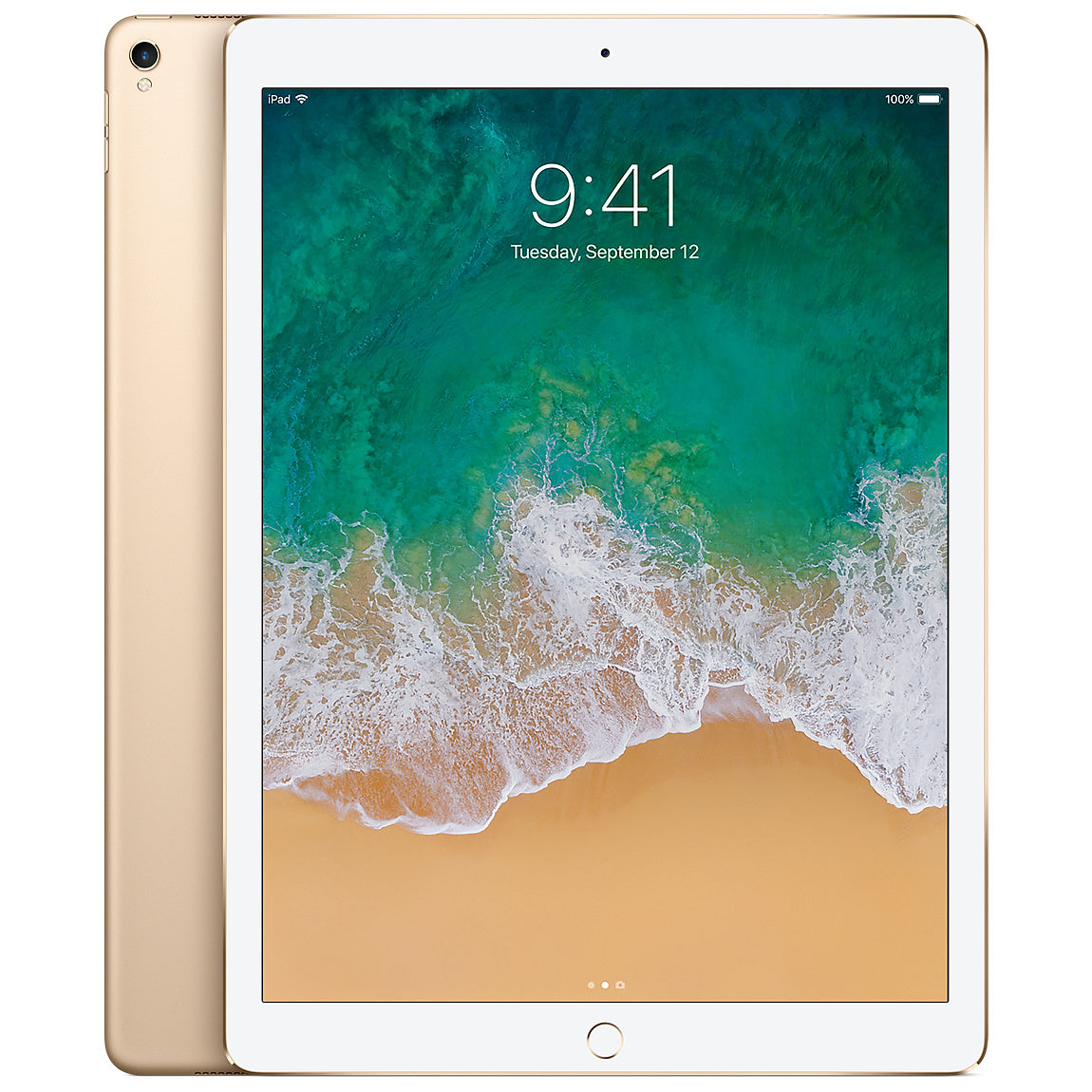 Refurbished Apple iPad Pro 12.9" (2nd Gen) A1670 (WiFi) 256GB Gold (Grade B) w/ Wireless Earbuds