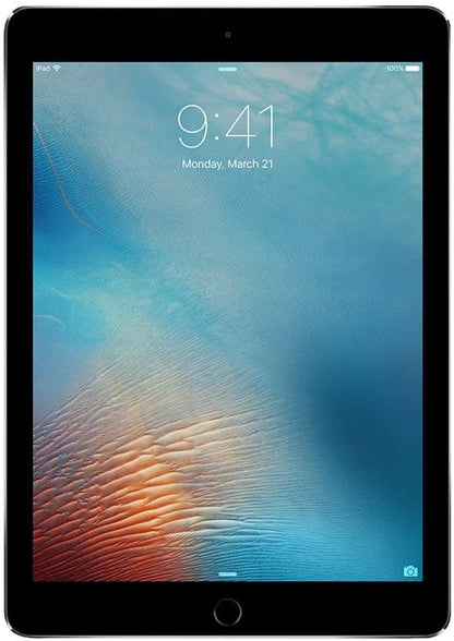 Refurbished Apple iPad Pro 9.7 (1st Gen) A1673 (WiFi + Cellular Unlocked) 32GB Space Gray (Grade A) Bundle with Case, Wireless Earbuds,Tempered Glass Screen Protector