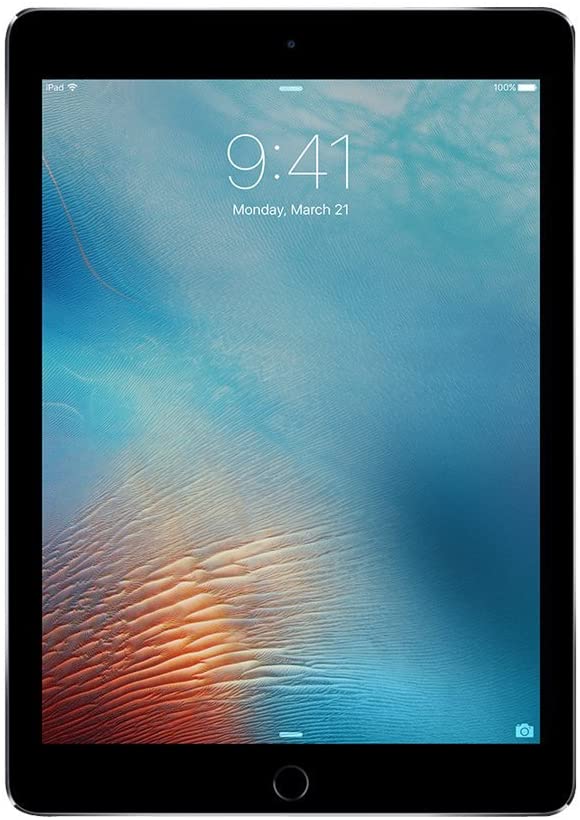 Refurbished Apple iPad Pro 9.7 (1st Gen) A1673 (WiFi + Cellular Unlocked) 32GB Space Gray (Grade A) w/ Pre-Installed Tempered Glass