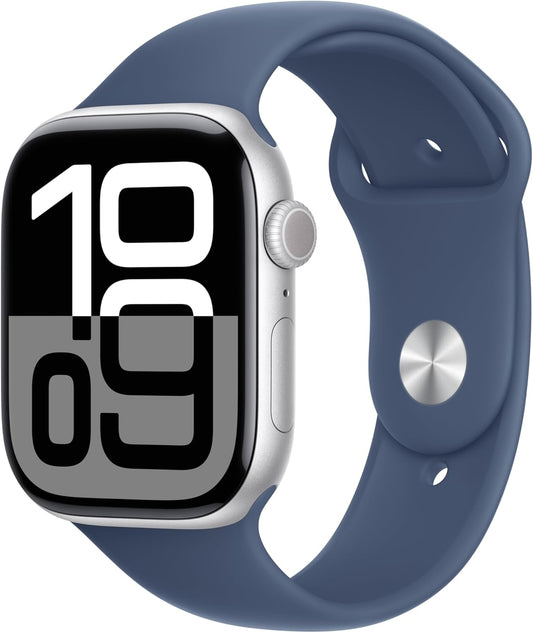 Refurbished Apple Watch Series 10 Aluminum 46mm A3003 (GPS Only, No Cellular) Silver (Grade A)