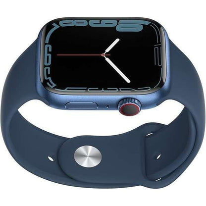 Refurbished Apple Watch Series 7 Aluminum 41 mm (GPS + Cellular) Blue (Grade B) w/ Pre-Installed Tempered Glass