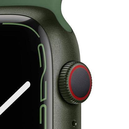 Apple Watch Series 7 Aluminum 41mm A2473 (GPS Only, No Cellular) Green w/ Wireless Earbuds
