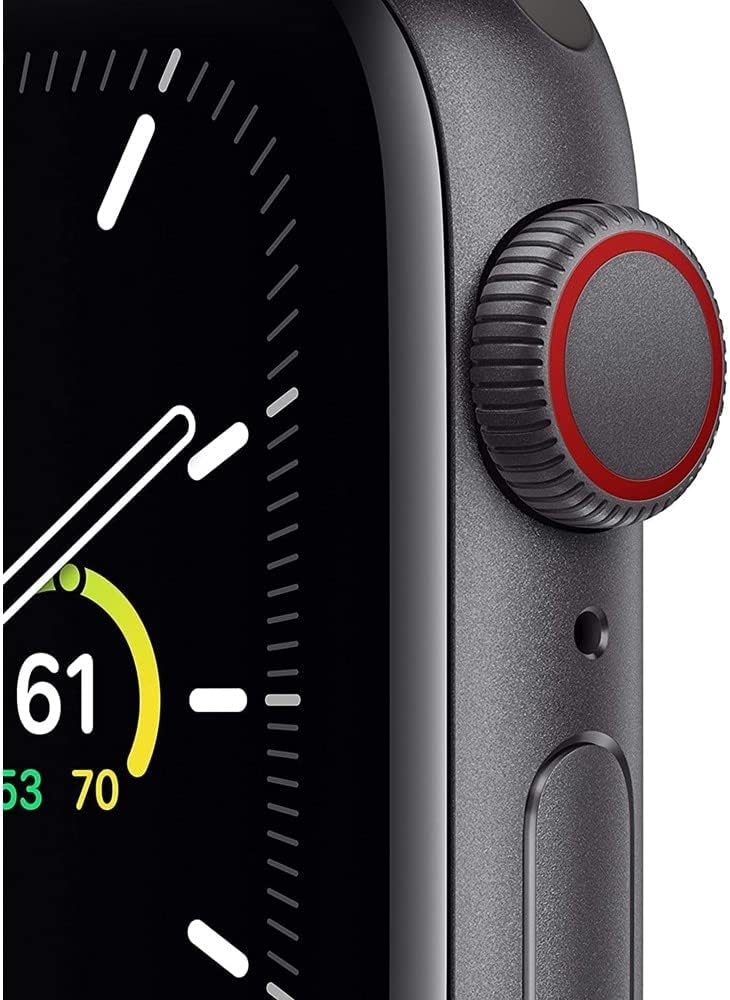 Refurbished Apple Watch SE (2020) 1st Gen 40mm (GPS Only, No Cellular) Space Gray w/ Wireless Earbuds