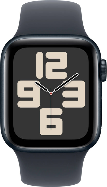 Refurbished Apple Watch SE (2022) 2nd Gen 40mm (GPS Only, No Cellular) Midnight w/ Wireless Earbuds