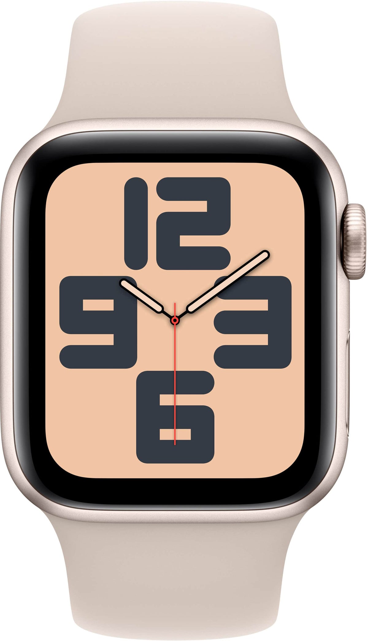 Refurbished Apple Watch SE (2022) 2nd Gen 40mm (GPS Only, No Cellular) Starlight w/ Wireless Earbuds