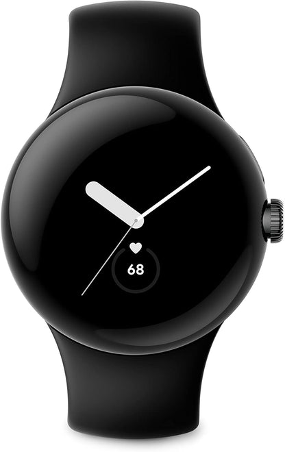 Refurbished Google Pixel Watch (2022) 41mm GWT9R (GPS + Cellular) Matte Black Stainless Steel (Grade A)