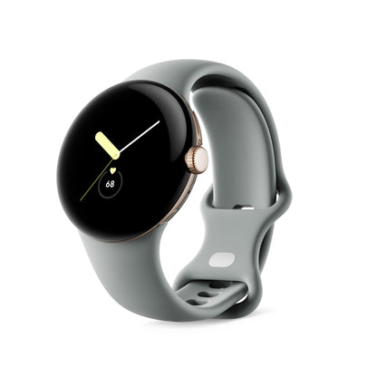 Refurbished Google Pixel Watch (2022) 41mm GWT9R (GPS + Cellular) Champagne Gold Stainless Steel (Grade B)