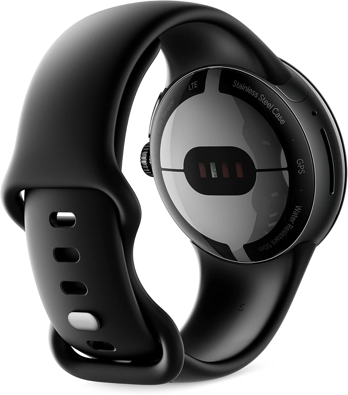Refurbished Google Pixel Watch (2022) 41mm GQF4C (GPS Only, No Cellular) Matte Black Stainless Steel (Grade A)
