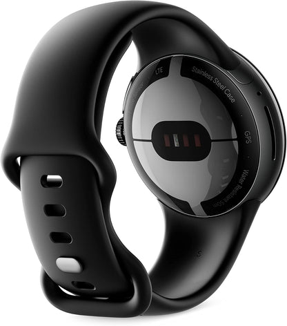 Refurbished Google Pixel Watch (2022) 41mm GQF4C (GPS Only, No Cellular) Matte Black Stainless Steel (Grade A)