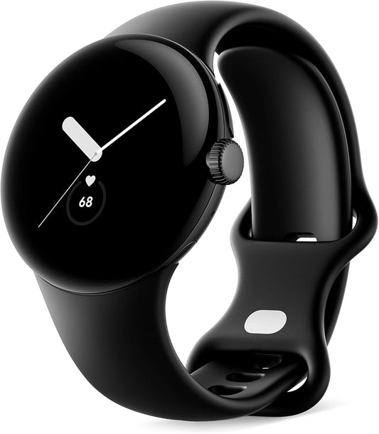 Refurbished Google Pixel Watch (2022) 41mm GQF4C (GPS Only, No Cellular) Matte Black Stainless Steel (Grade A)