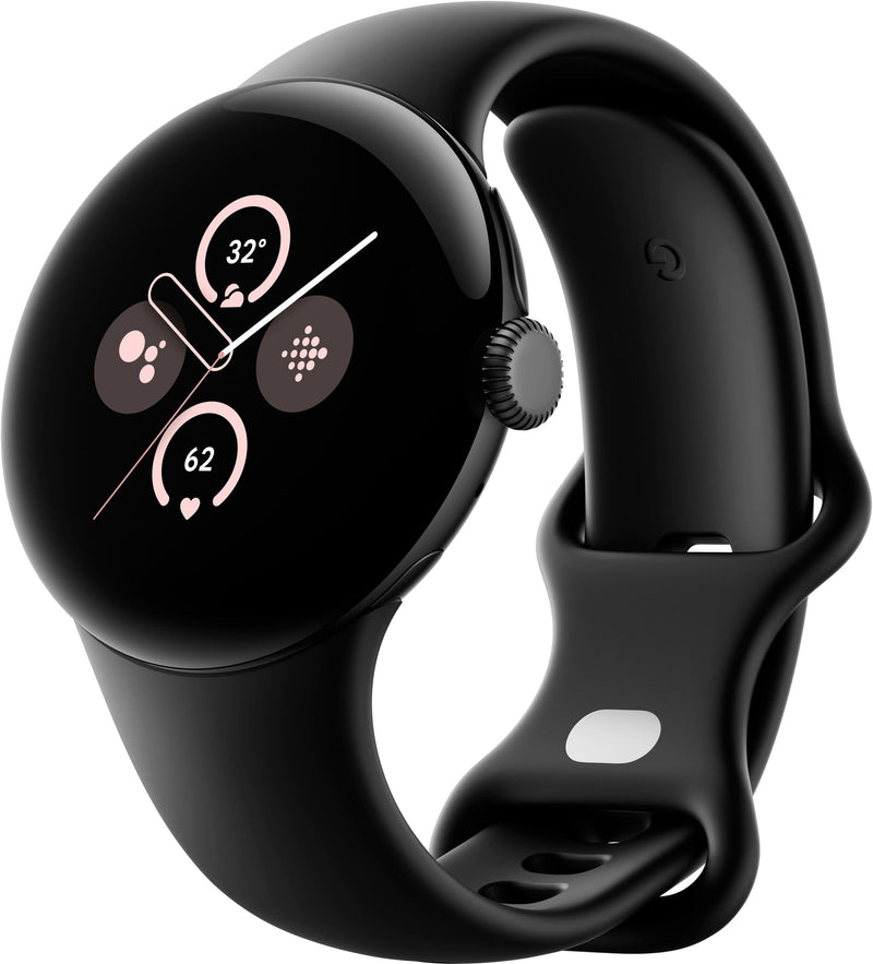 Refurbished Google Pixel Watch 2 (2023) 41mm GD2WG (GPS + Cellular) Matte Black Aluminum (Grade A) w/ Wireless Earbuds