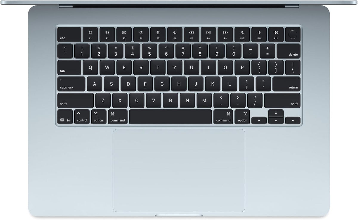 Refurbished Apple MacBook Air 15" (2025) M4 CPU @ 4.40GHz 10 Core CPU 10 Core GPU A3241 24GB RAM 512GB SSD Sky Blue (Grade B)