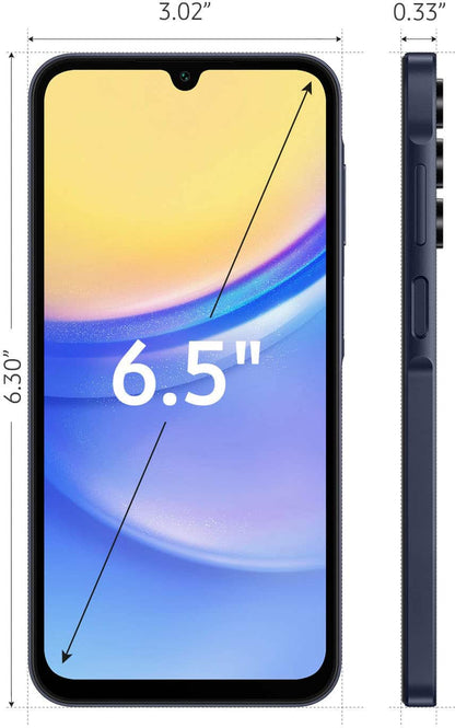 Refurbished Samsung Galaxy A15 5G A156U (Fully Unlocked) 128GB Brave Black (Grade B)
