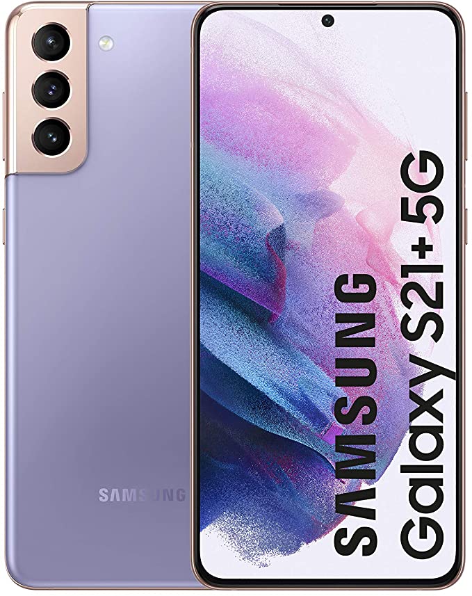 Refurbished Samsung Galaxy S21+ Plus 5G G996U (Fully Unlocked) 128GB Phantom Violet (Grade B)w/ Pre-Installed Tempered Glass