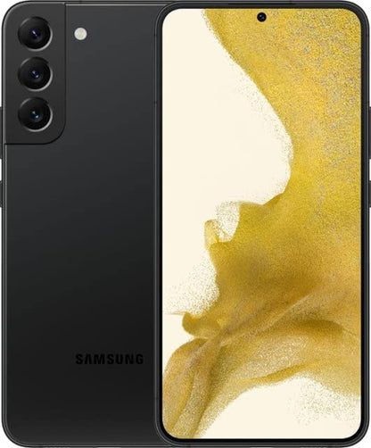 Refurbished Samsung Galaxy S22 Plus 5G S906U (Fully Unlocked) 128GB Phantom Black (Grade B)w/ Pre-Installed Tempered Glass