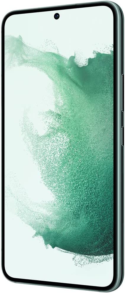Refurbished Samsung Galaxy S22 Plus 5G S906U (Fully Unlocked) 128GB Green (Grade A) Bundle with Pre-Installed Tempered Glass and Bluetooth Earbuds