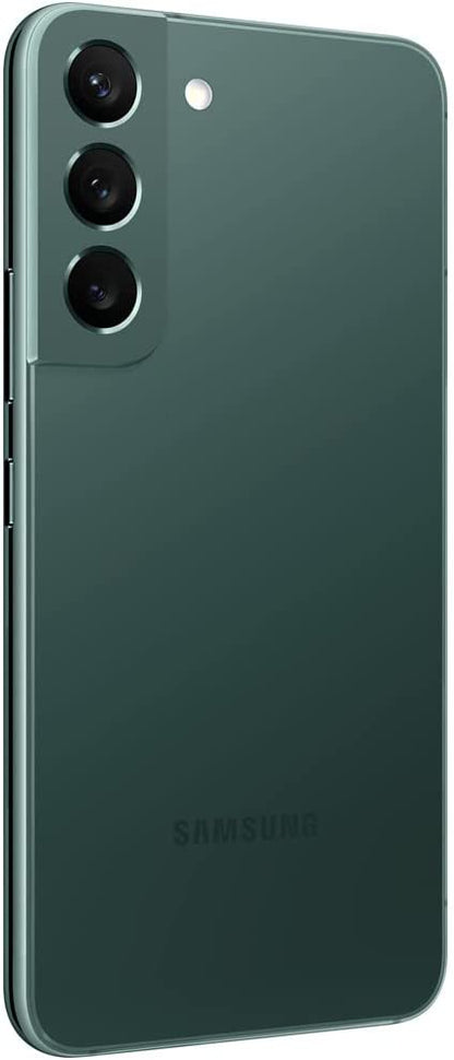 Refurbished Samsung Galaxy S22 Plus 5G S906U (Fully Unlocked) 128GB Green (Grade A) Bundle with Pre-Installed Tempered Glass and Bluetooth Earbuds