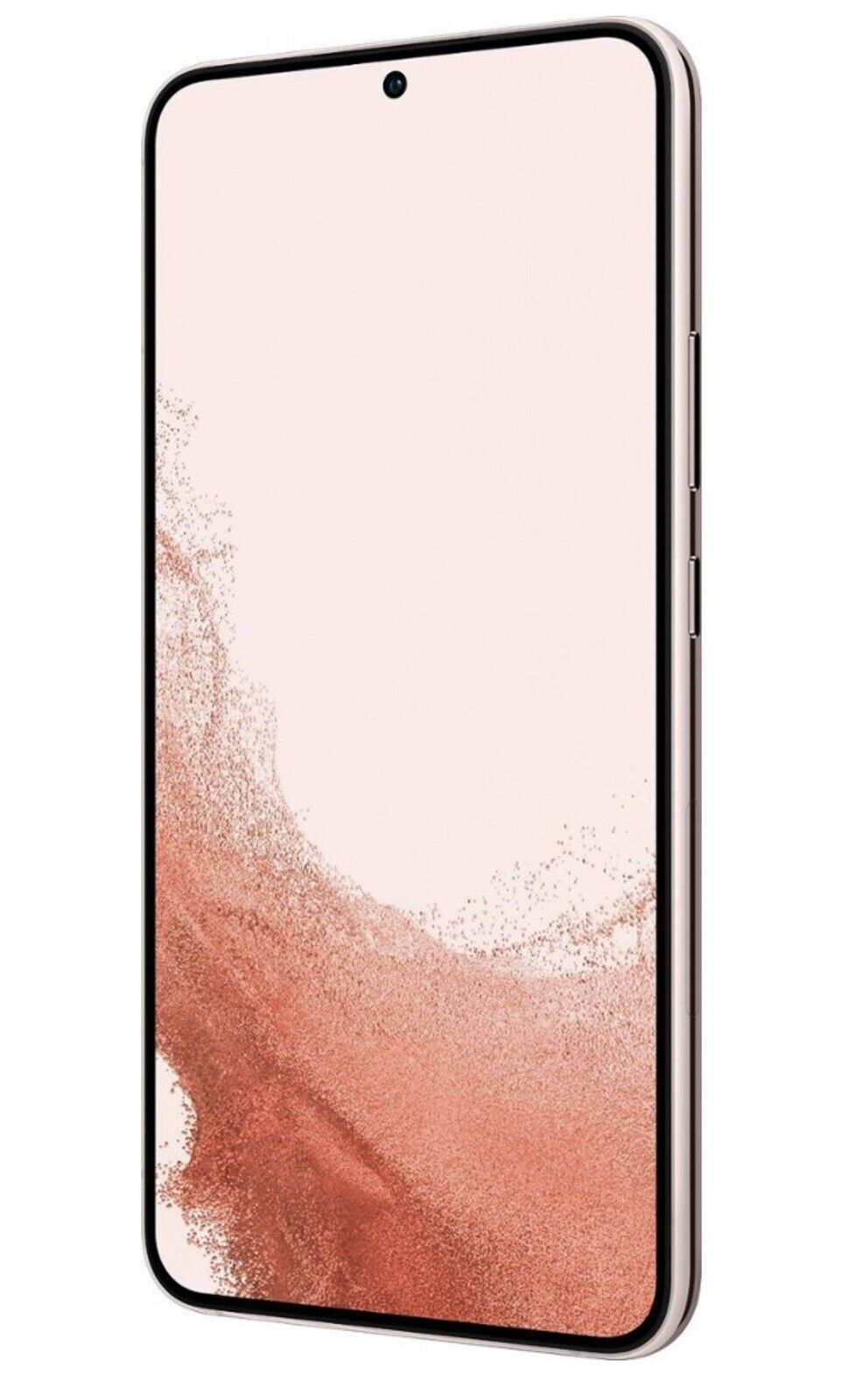 Refurbished Samsung Galaxy S22 Plus 5G S906U (Fully Unlocked) 128GB Pink Gold (Grade B) Bundle with Pre-Installed Tempered Glass and Bluetooth Earbuds